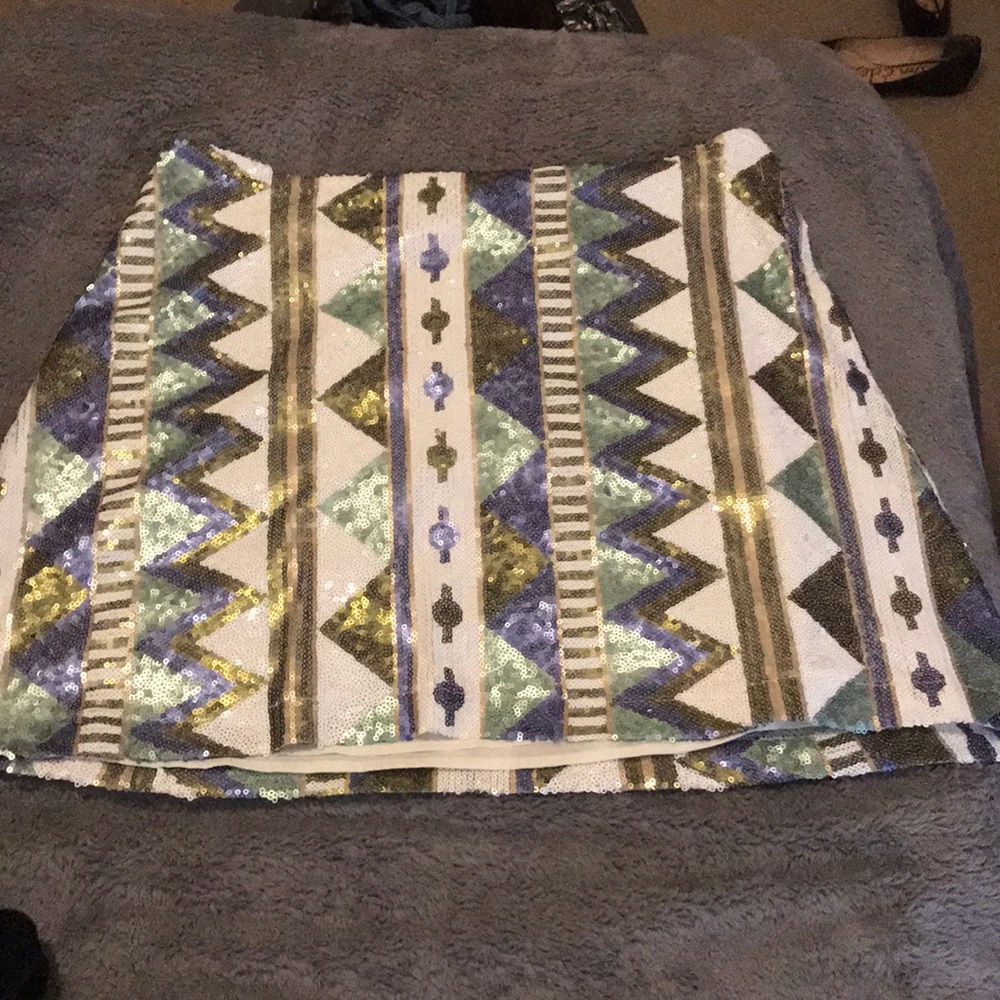 Aqua sequins skirt- never worn